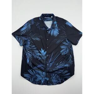 Robert Graham Heart of Darkness Short Sleeve Shirt Size 2XL Performance Hawaiian